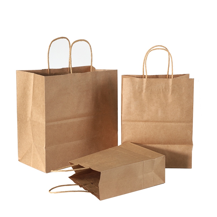 Bolsa con asa de papel Kraft