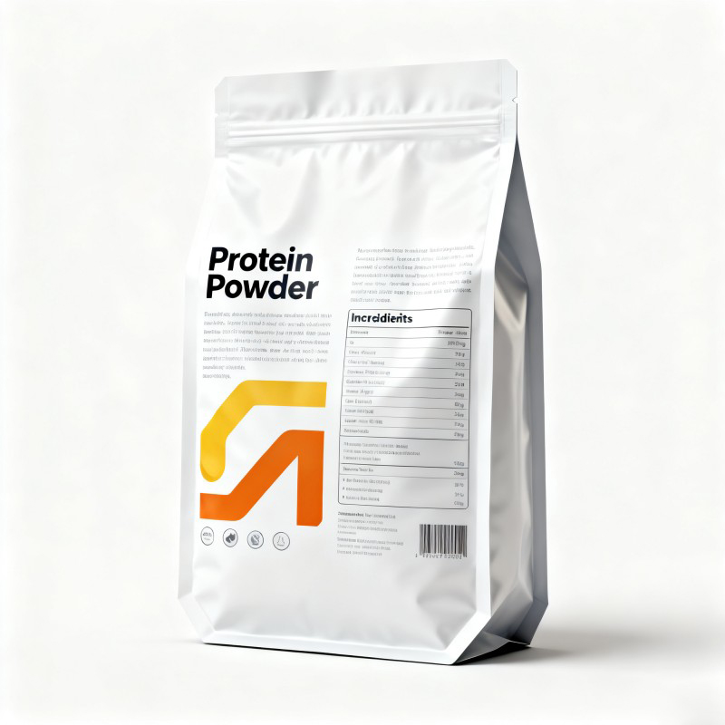 Bolsa plana de proteína en polvo