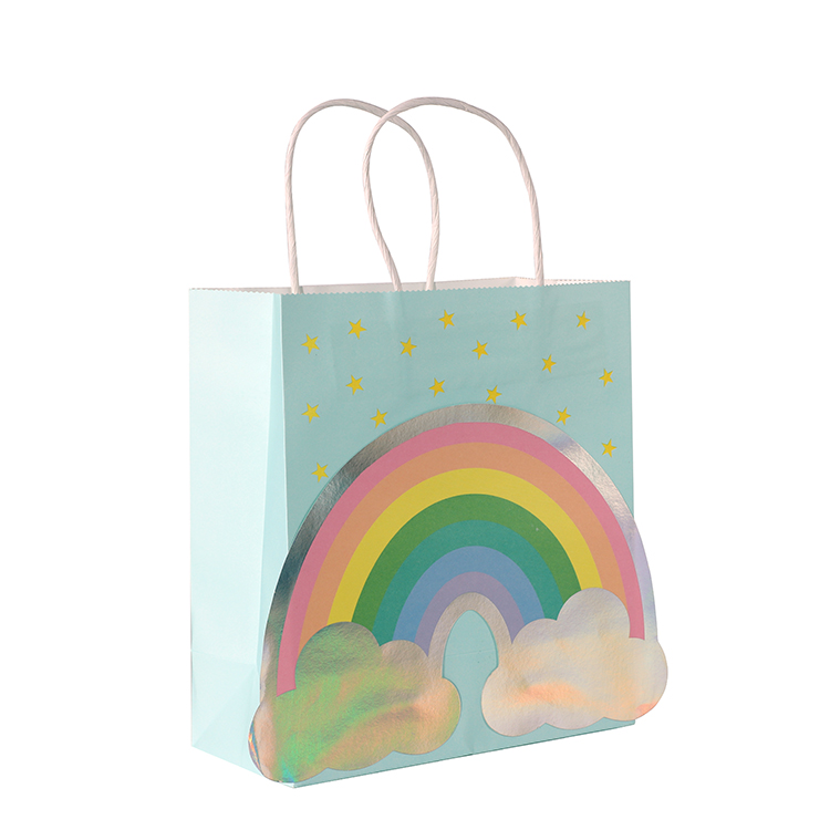 Bolsa de papel con asa giratoria